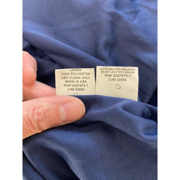 Anthropology Eva Franco Maryanne Size 2 Blue Red Polka Dot Ruffle Dress - Picture 8 of 8